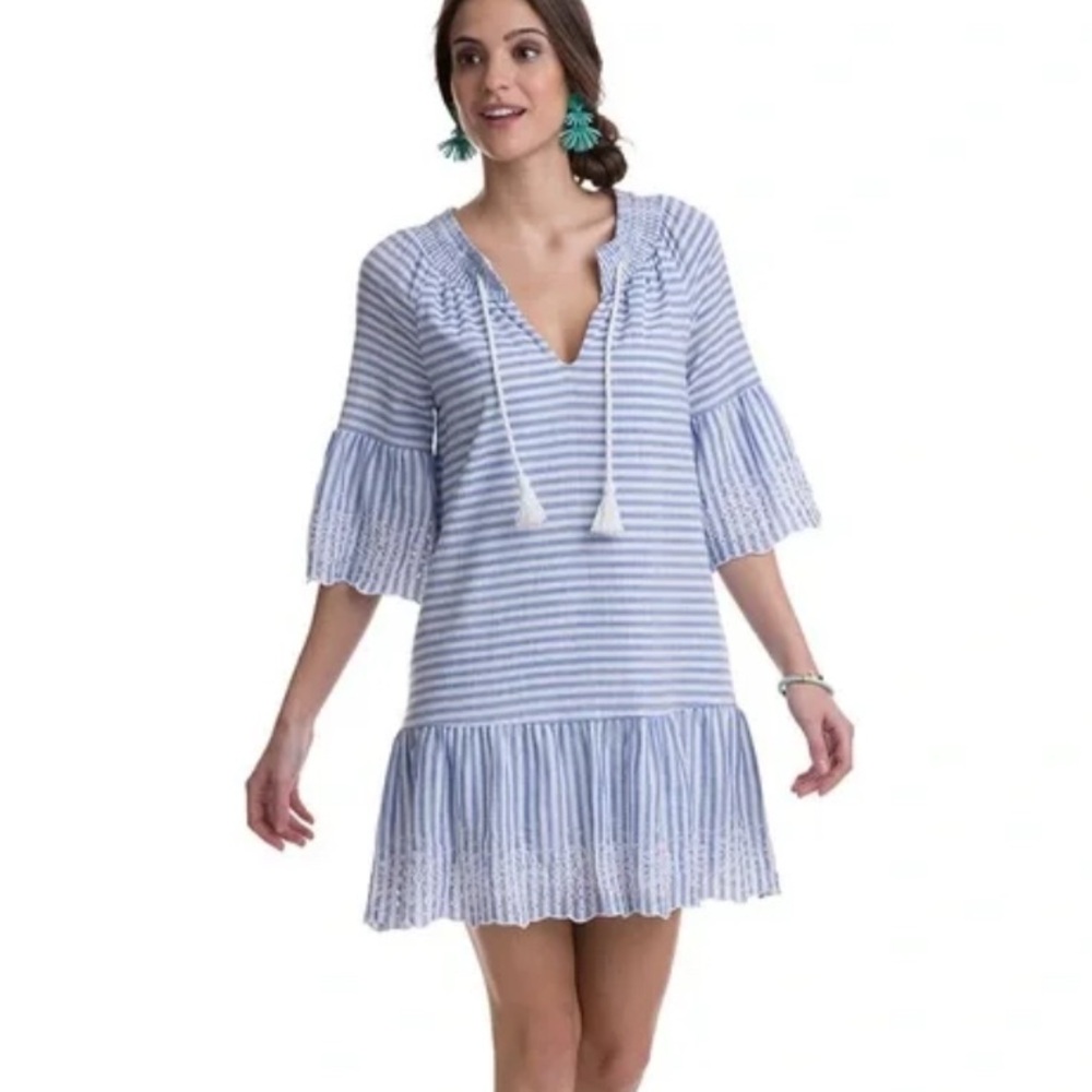 Vineyard Vines Stripe Eyelet Dress